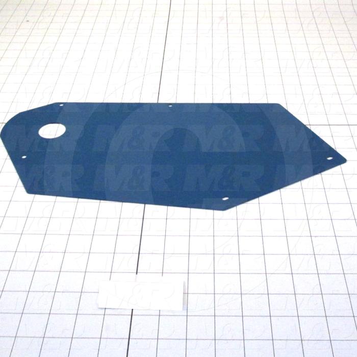 Fabricated Parts, Belt Cover, 14.04 in. Length, 11.78 in. Width, 18 GA Thickness