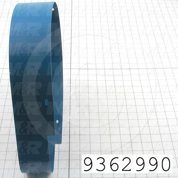 Fabricated Parts, Belt Pulley Cover Weldment, 15.66 in. Length, 12.00 in. Width, 3.25 in. Height