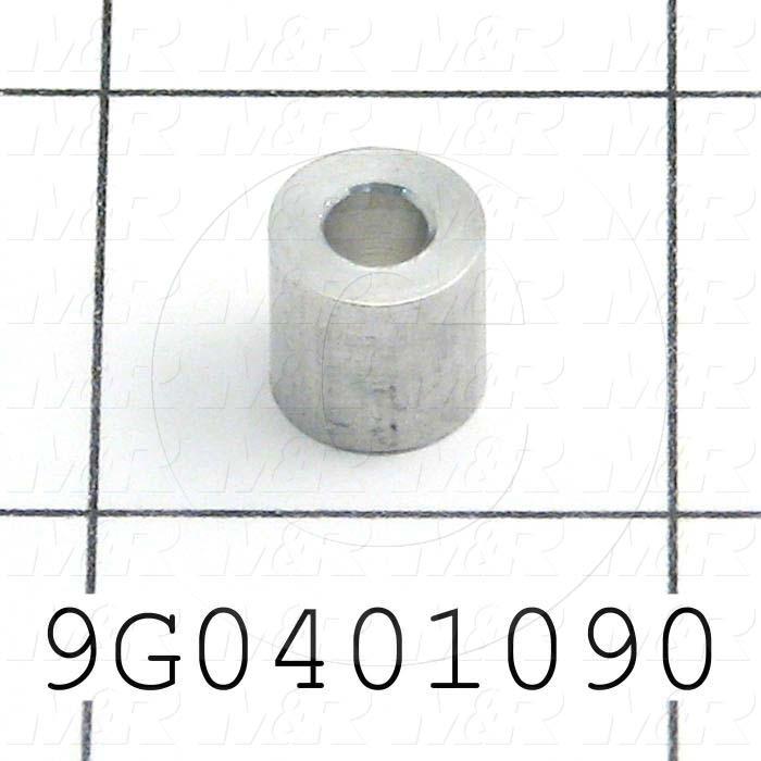 Fabricated Parts, Belt Roller Spacer, 0.37 in. Length, 0.37 in. Diameter, As Material Finish