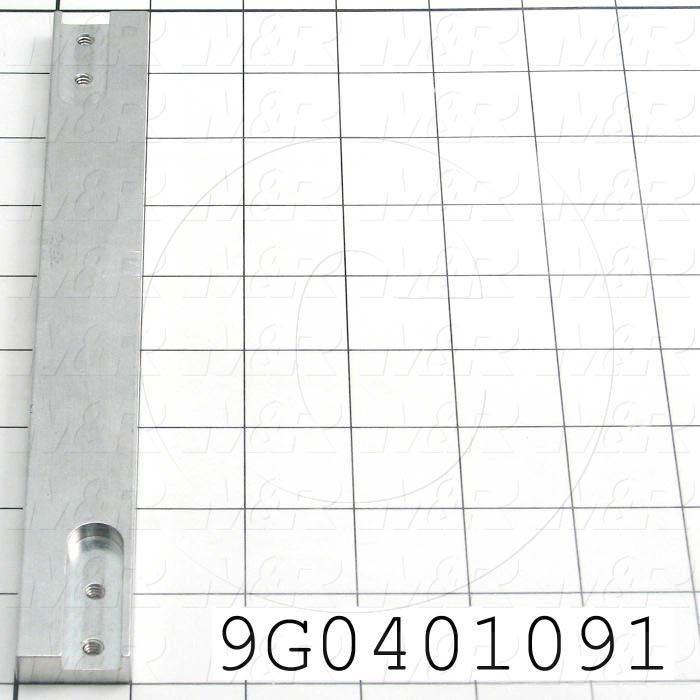 Fabricated Parts, Belt Support Brkt L, 8.86 in. Length, 1.00 in. Width, 0.375 in. Height