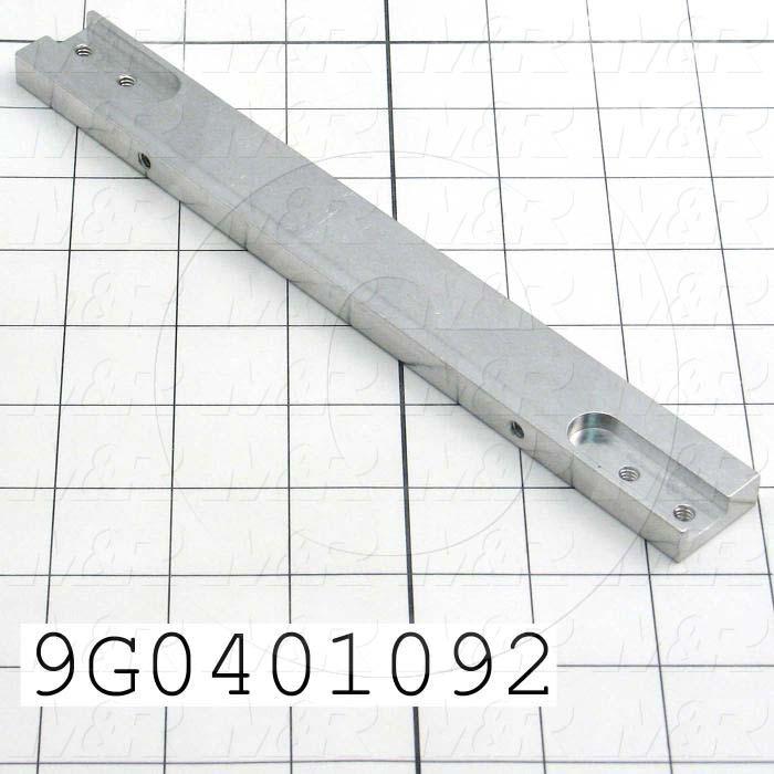 Fabricated Parts, Belt Support Brkt R, 8.86 in. Length, 1.00 in. Width, 0.375 in. Height