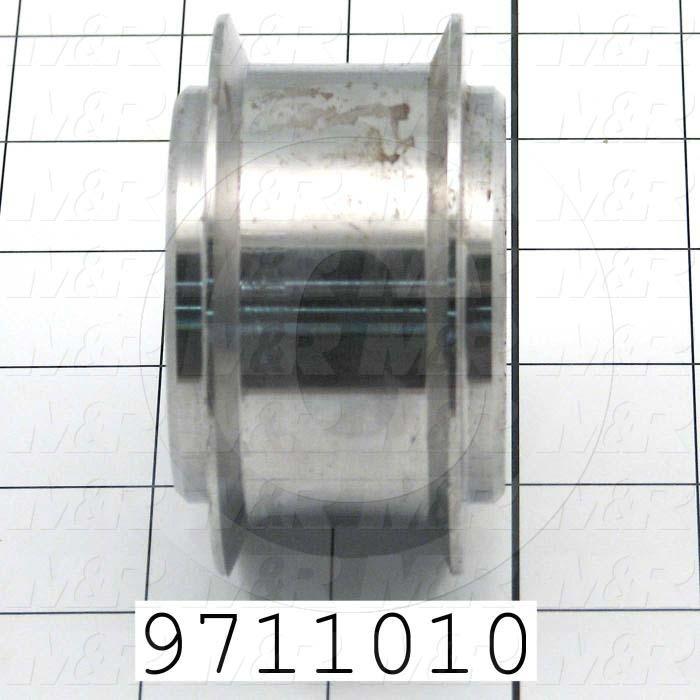 Fabricated Parts, Belt Tension Sprocket, 1.75 in. Length, 3.00 in. Diameter, 1.00 in. Thickness