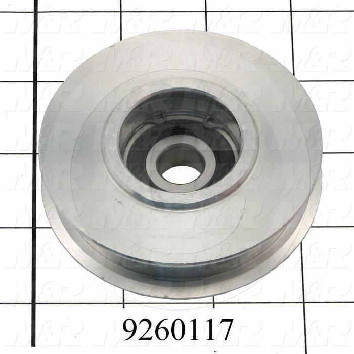 Fabricated Parts, Belt Tension Sprocket, 3.19 in. Diameter, 0.92 in. Thickness