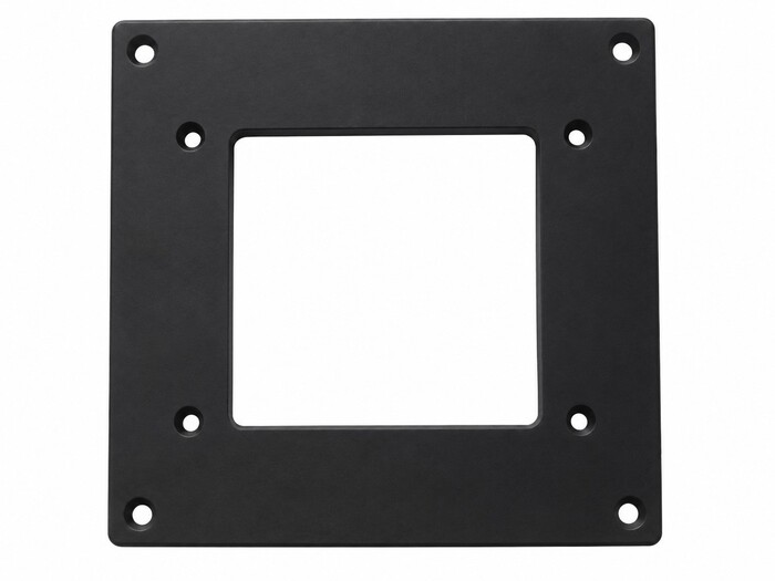 Fabricated Parts, Blower Mount Plate 5.5"X 5", 5.50 in. Length, 5.00 in. Width, 0.25 in. Thickness, Painted Black Finish