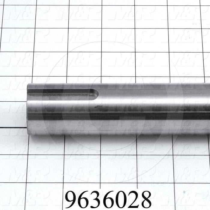 Fabricated Parts, Blower Shaft, 21.00 in. Length, 1.44 in. Diameter