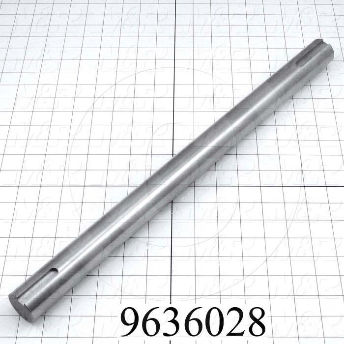 Fabricated Parts, Blower Shaft, 21.00 in. Length, 1.44 in. Diameter