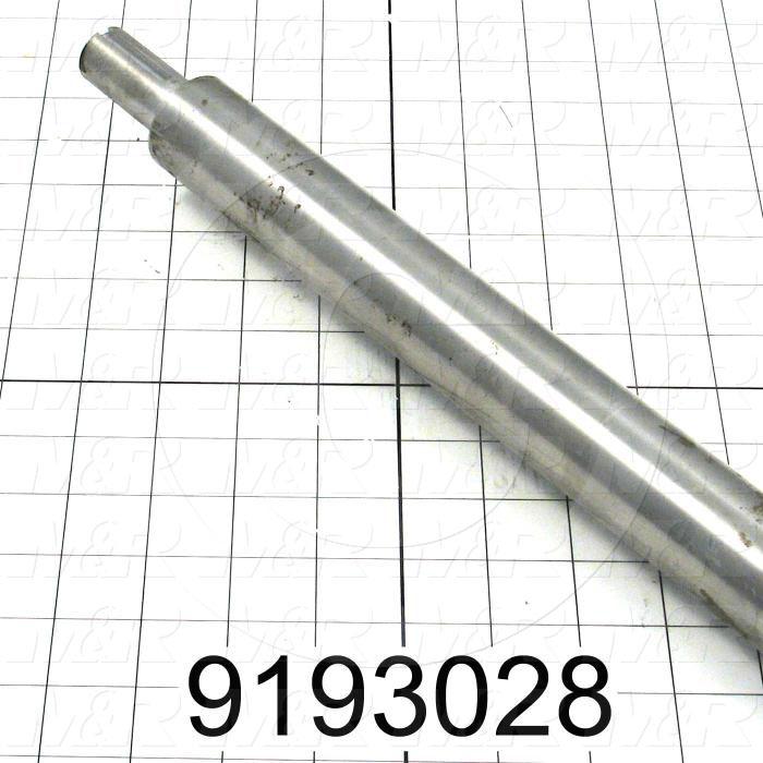 Fabricated Parts, Blower Shaft, 53.25 in. Length, 1.44 in. Diameter