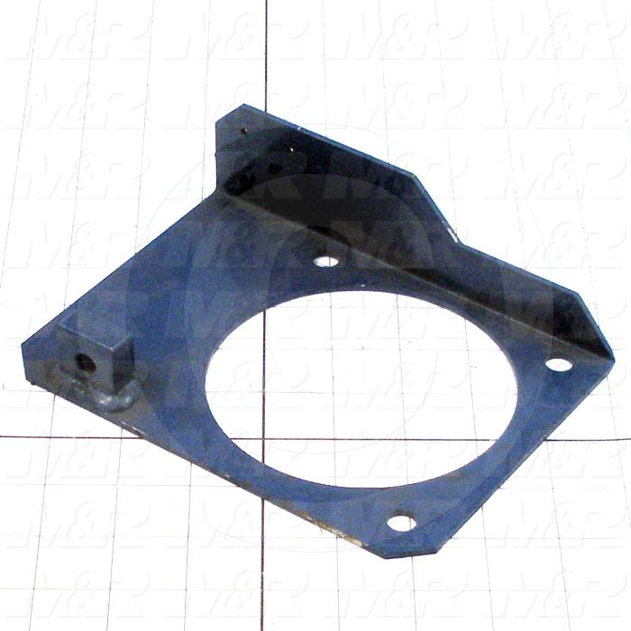 Fabricated Parts, Brake Plate Weldment, 5.38 in. Length, 7.25 in. Width, 1.88 in. Height