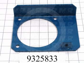 Fabricated Parts, Brake Plate Weldment, 5.38 in. Length, 7.25 in. Width, 1.88 in. Height