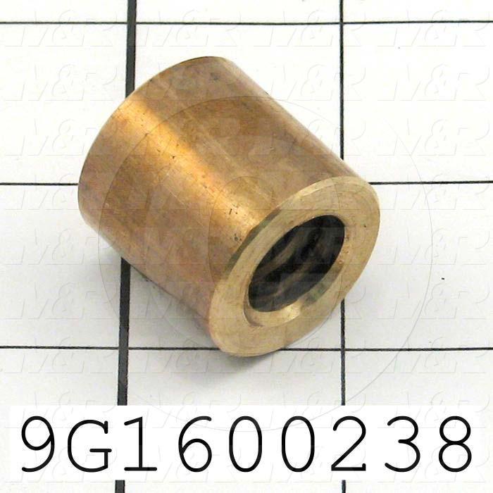 Fabricated Parts, Bronze Insert 5/8-8 Acme, 1.00 in. Length, 1.00 in. Diameter, 5/8-8 Thread Size, Plain Finish