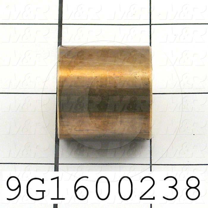 Fabricated Parts, Bronze Insert 5/8-8 Acme, 1.00 in. Length, 1.00 in. Diameter, 5/8-8 Thread Size, Plain Finish