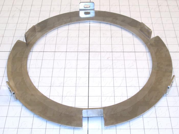 Fabricated Parts, Bucket Pull Down Cover, 1.06 in. Length, 13.88 in. Diameter, 10 GA Thickness