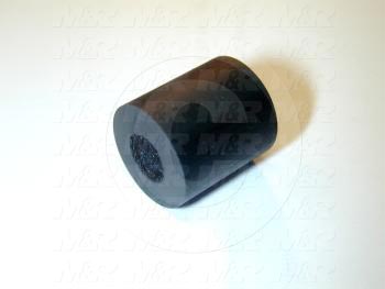 Fabricated Parts, Bumper, 0.75 in. Length, 0.63 in. Diameter