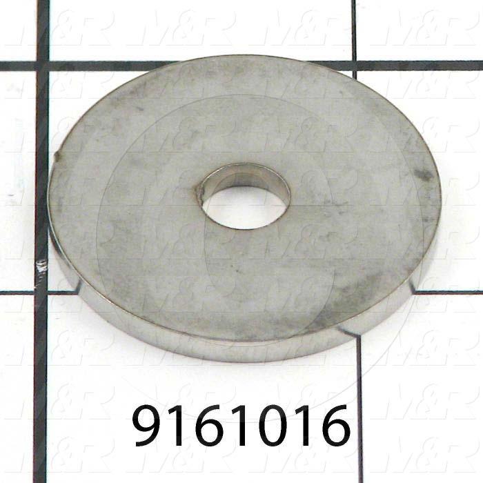 Fabricated Parts, Bumper Back Spacer, 1.25 in. Diameter, 12 GA Thickness