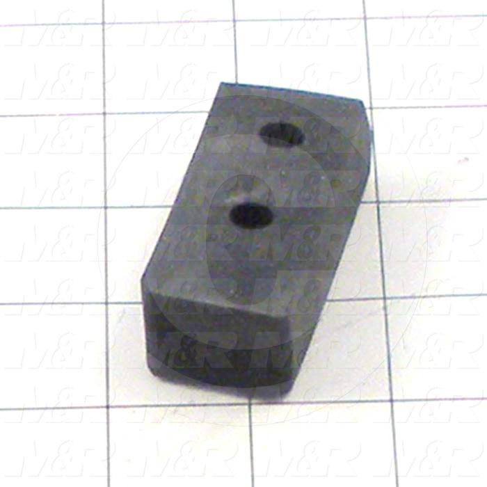 Fabricated Parts, Bumper Rubber, 2.38 in. Length, 0.75 in. Thickness