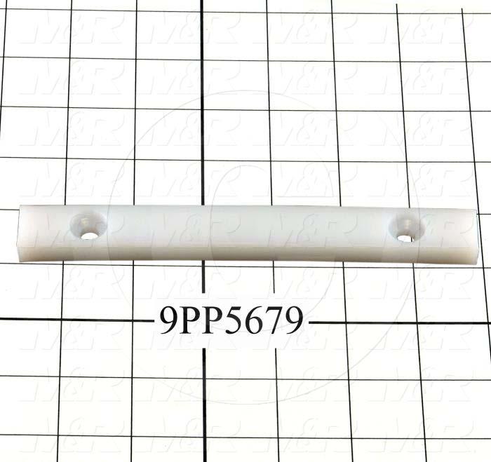 Fabricated Parts, Bumper Shutter End Bracket, 6.50 in. Length, 0.75 in. Width, 0.38 in. Thickness