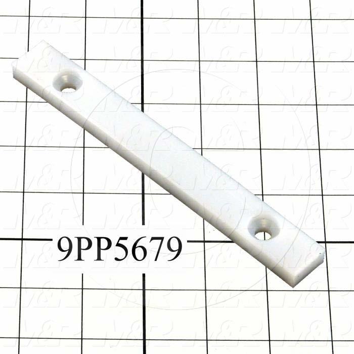 Fabricated Parts, Bumper Shutter End Bracket, 6.50 in. Length, 0.75 in. Width, 0.38 in. Thickness