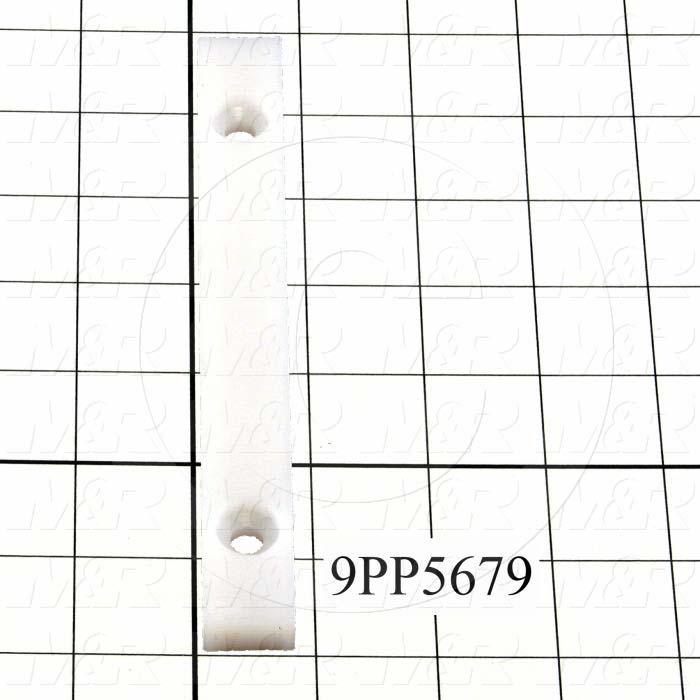 Fabricated Parts, Bumper Shutter End Bracket, 6.50 in. Length, 0.75 in. Width, 0.38 in. Thickness