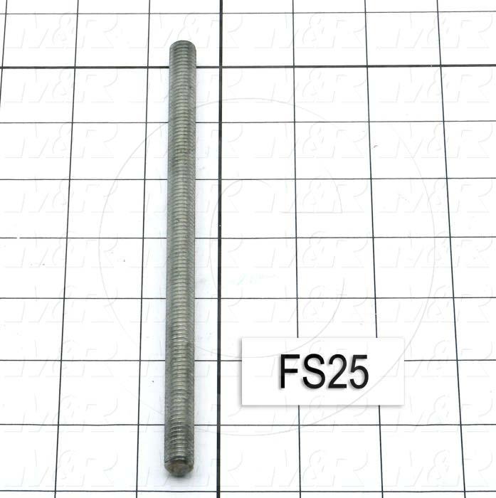 Fabricated Parts, Capacitor Mounting Screw 7", 7.00 in. Length, 3/8-16 Thread Size