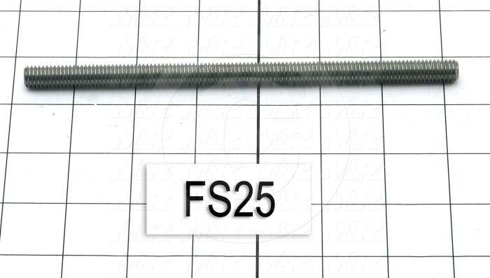 Fabricated Parts, Capacitor Mounting Screw 7", 7.00 in. Length, 3/8-16 Thread Size