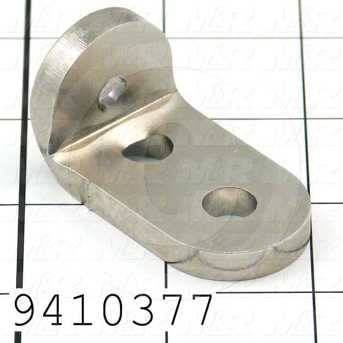 Fabricated Parts, Carriage Bumper Bracket, 2.06 in. Length, 1.13 in. Width, 1.06 in. Height