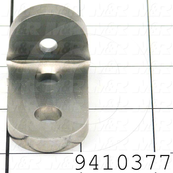 Fabricated Parts, Carriage Bumper Bracket, 2.06 in. Length, 1.13 in. Width, 1.06 in. Height