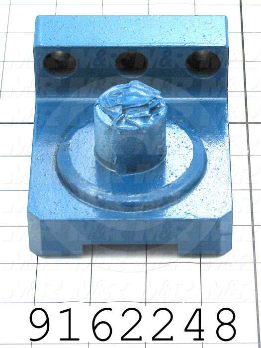 Fabricated Parts, Carriage Clevis Base Weldment, 4.50 in. Length, 3.75 in. Width, 2.28 in. Height