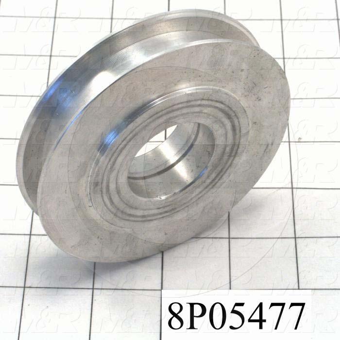 Fabricated Parts, Carriage Idler Roller, 0.92 in. Width, 4.00 in. Diameter