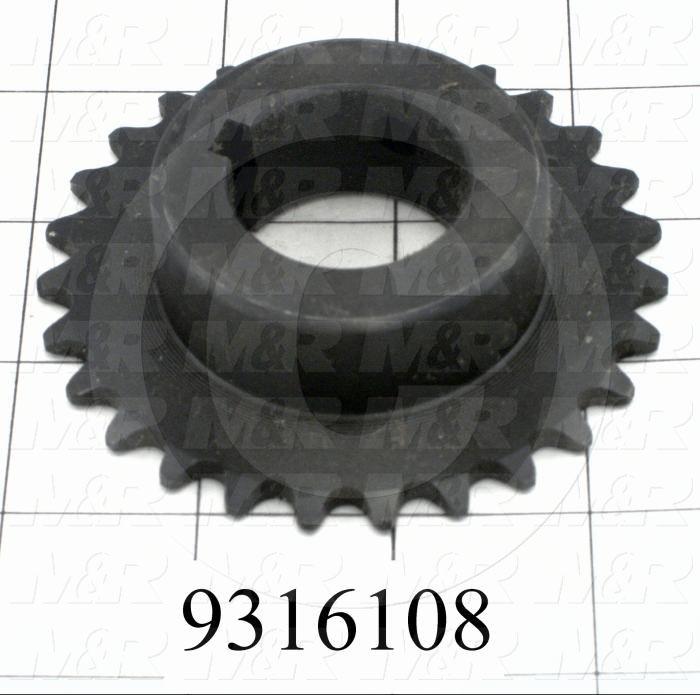 Fabricated Parts, Carriage Idler Sprockets, 0.88 in. Length, 3.23 in. Diameter