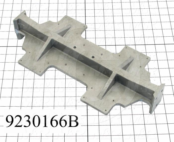 Fabricated Parts, Carriage Mounting Bracket, 16.25 in. Length, 7.75 in. Width, 3.00 in. Height