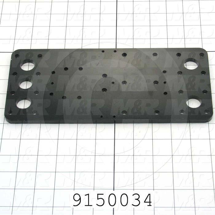 Fabricated Parts, Carriage Plate, 11.25 in. Length, 5.00 in. Width, 0.31 in. Height