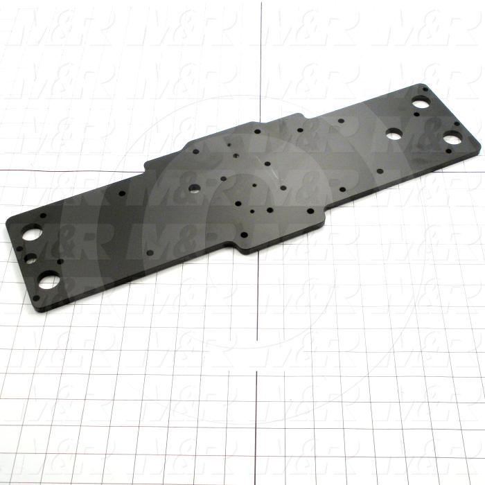 Fabricated Parts, Carriage Plate, 20.25 in. Length, 6.74 in. Width, 0.31 in. Diameter, 0.31 in. Thickness