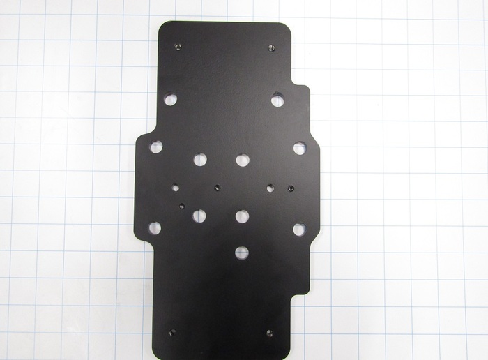 Fabricated Parts, Carriage Plate Support, 12.25 in. Length, 6.74 in. Width, 0.31 in. Thickness