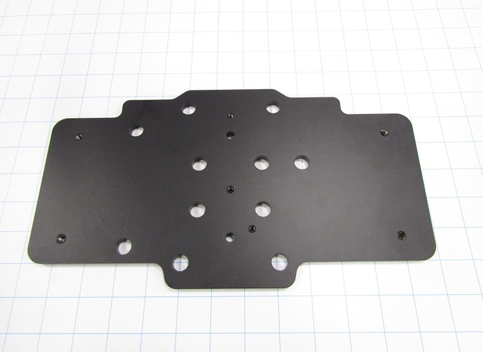 Fabricated Parts, Carriage Plate Support, 12.25 in. Length, 6.74 in. Width, 0.31 in. Thickness
