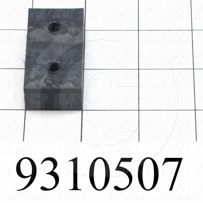 Fabricated Parts, Carriage Sliding Pad, 2.00 in. Length, 1.00 in. Width, 0.56 in. Thickness