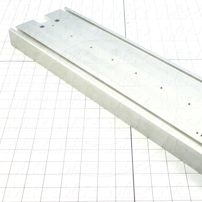 Fabricated Parts, Carriage Support Extrusion, 43.50 in. Length, 1.50 in. Width, 5.88 in. Height