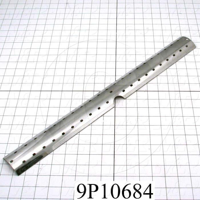 Fabricated Parts, Center Reflective Mirror, 22.00 in. Length, 2.28 in. Width, 20 GA Thickness
