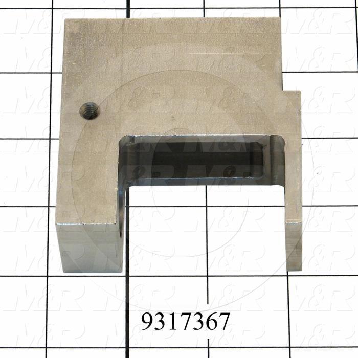 Fabricated Parts, Chain Bracket Weldment Ls, 6.44 in. Length, 2.23 in. Width, 2.00 in. Height, Nickel Plated Finish