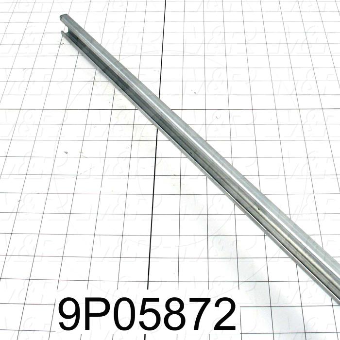 Fabricated Parts, Chain Guide Channel, 98.00 in. Length, 0.47 in. Width, 1.10 in. Height