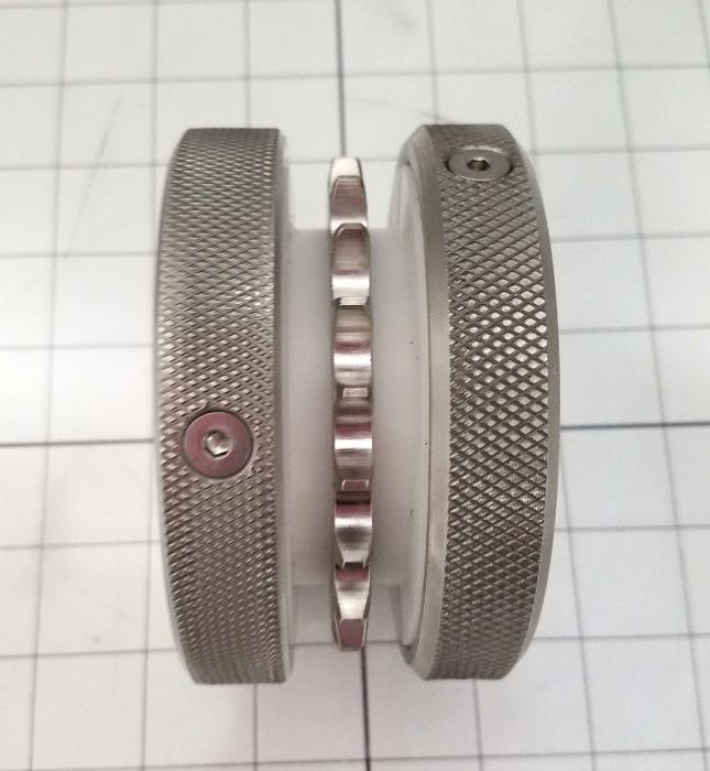 Fabricated Parts, Chain Roller Assembly, 2.30 in. Width, 4.00 in. Diameter