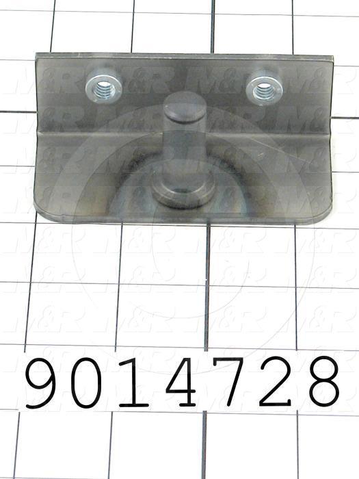 Fabricated Parts, Chain Tensioner Brkt Weld & Assy, 3.50 in. Length, 1.63 in. Width, 1.25 in. Height, Painted Black Finish