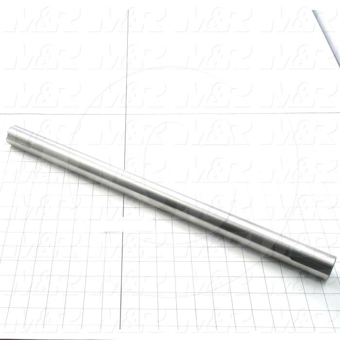 Fabricated Parts, Circulation Blower Shaft, 22.25 in. Length, 1.44 in. Diameter