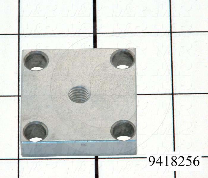 Fabricated Parts, Clamp Nut 1.5"Lg, 1.50 in. Length, 1.50 in. Width, 3/8 in. Thickness, Zinc Plated Finish