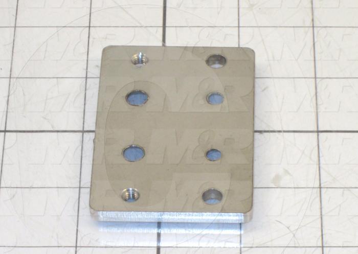 Fabricated Parts, Clamp Spacer Plate, 3.00 in. Length, 2.00 in. Width, 7 GA Thickness