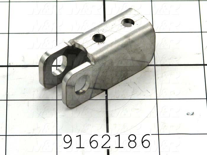 Fabricated Parts, Cleavis Channel, 1.58 in. Length, 0.88 in. Width, 1.00 in. Height