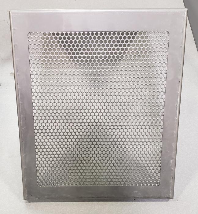 Fabricated Parts, Coarse Filter, 14.06 in. Length, 12.12 in. Width, 10.18 in. Height