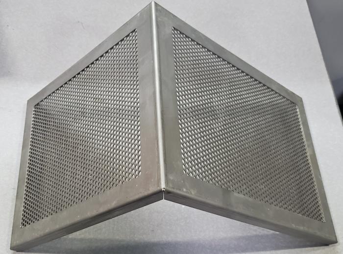 Fabricated Parts, Coarse Filter, 14.06 in. Length, 12.12 in. Width, 10.18 in. Height