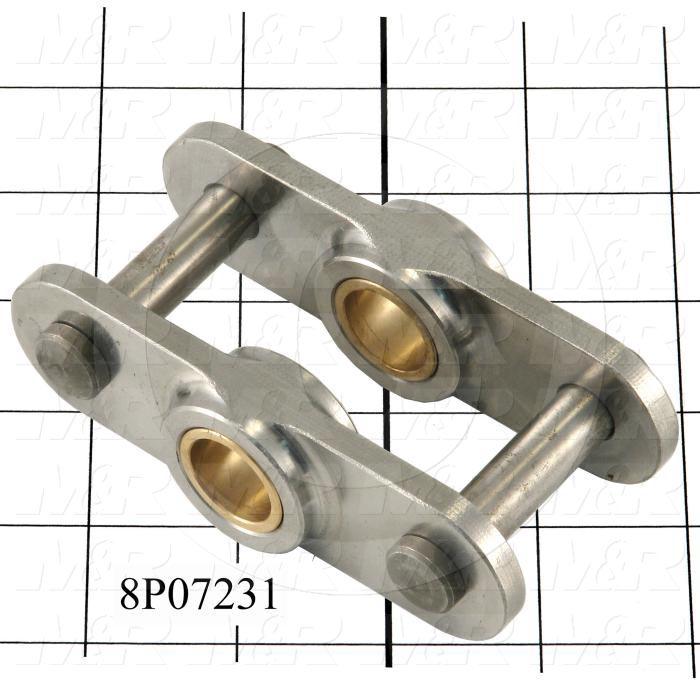 Fabricated Parts, Connecting Link, 4.29 in. Length, 1.23 in. Width, 0.22 in. Height