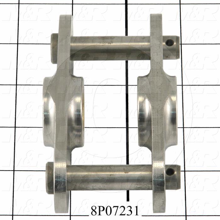 Fabricated Parts, Connecting Link, 4.29 in. Length, 1.23 in. Width, 0.22 in. Height