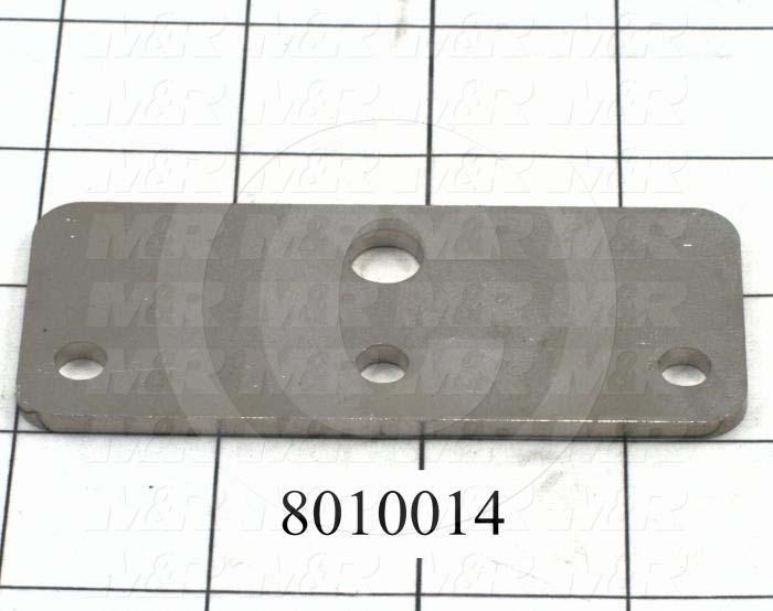 Fabricated Parts, Connector Plate, 3.63 in. Length, 1.50 in. Width, 0.13 in. Thickness